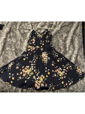 Women's the general good Navy Floral Mini Dress XS